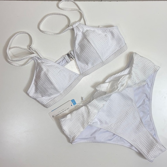 Cupshe Other - Cupshe I NWT White High Waisted Bikini Size XL